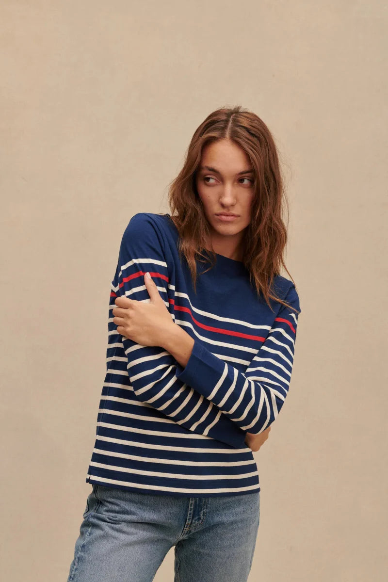 Marinière Femme - Marine / Ecru / Rouge - image 1