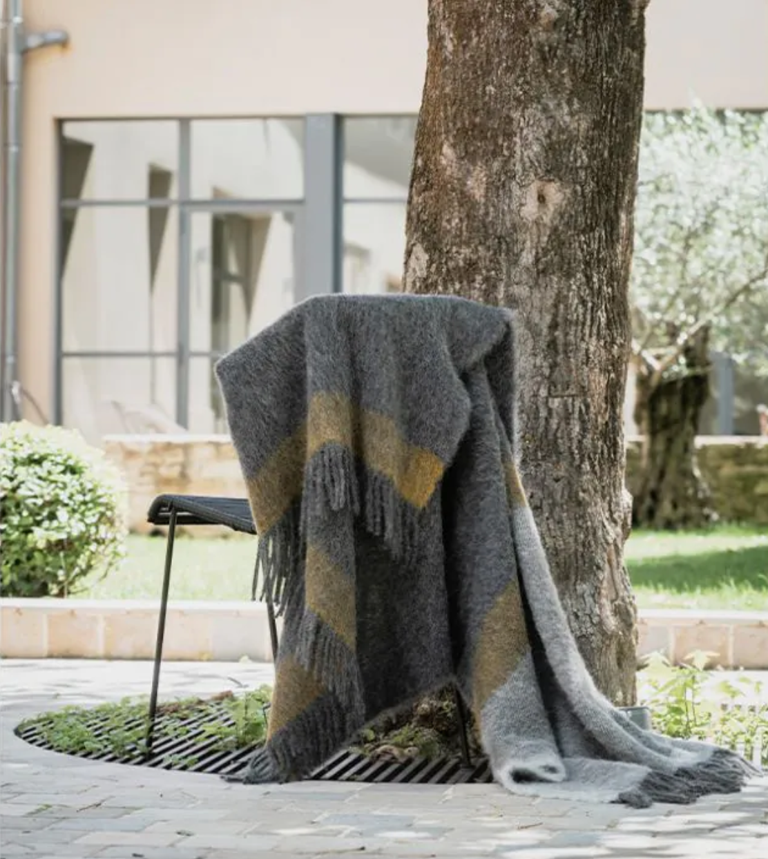Plaid - Lima Ambre/Gris - image 1