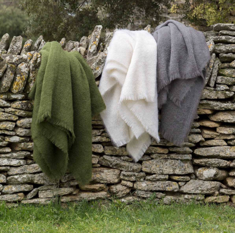 Plaid - Mohair Uni Blanc - image 1