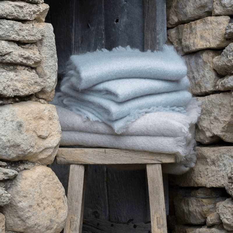 Plaid - Mohair Uni Brume - image 1