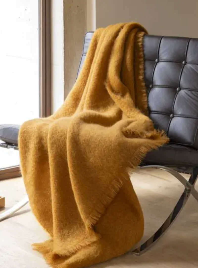Plaid - Mohair Uni HAVANE - image 1