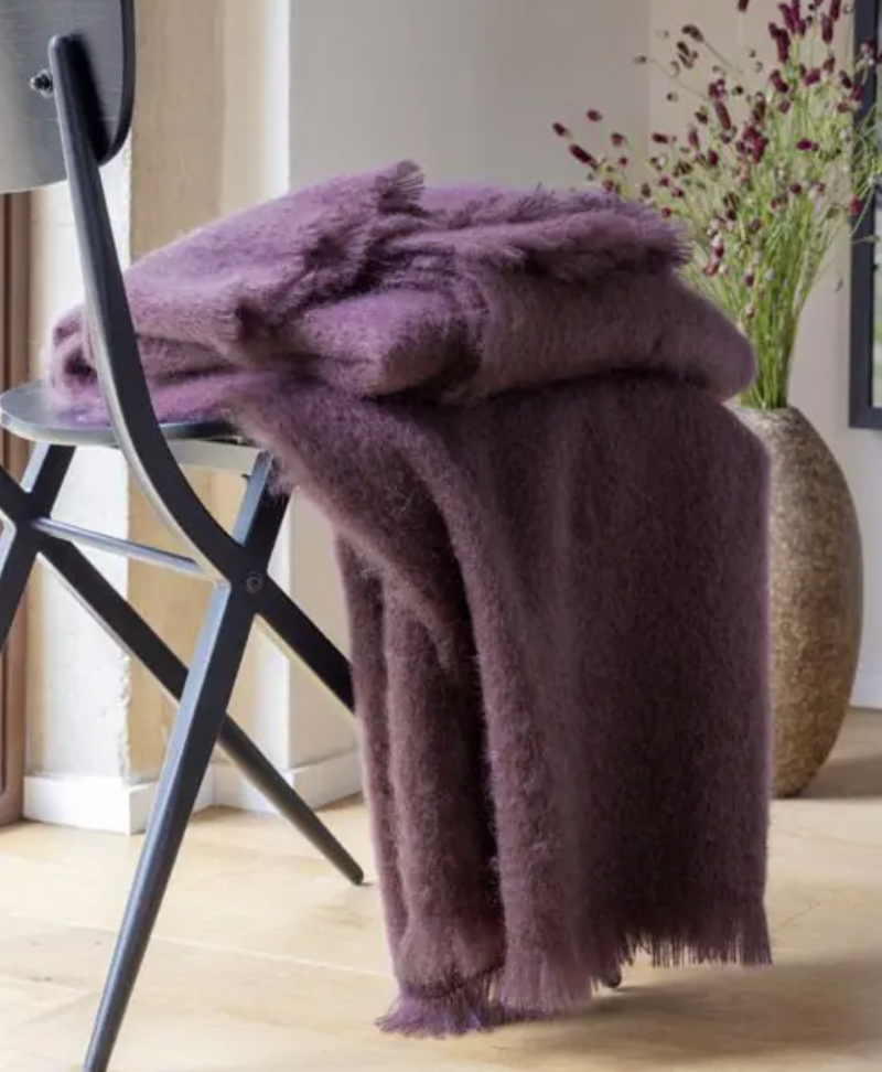 Plaid - Mohair Uni Prune - image 1