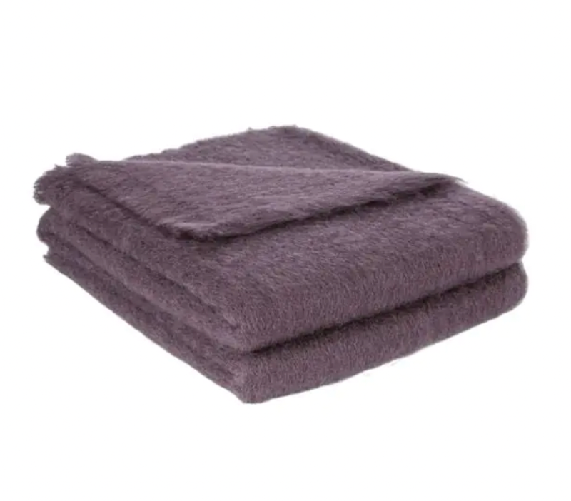 Plaid - Mohair Uni Prune - image 2