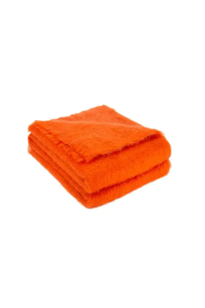 PLAID - Mohair Uni Tangerine - image 2