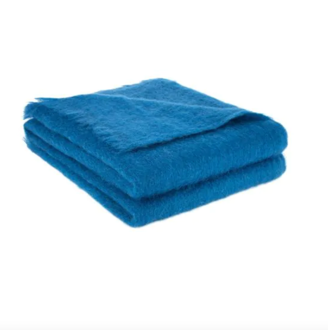 Plaid - Mohair Uni Prusse - image 2