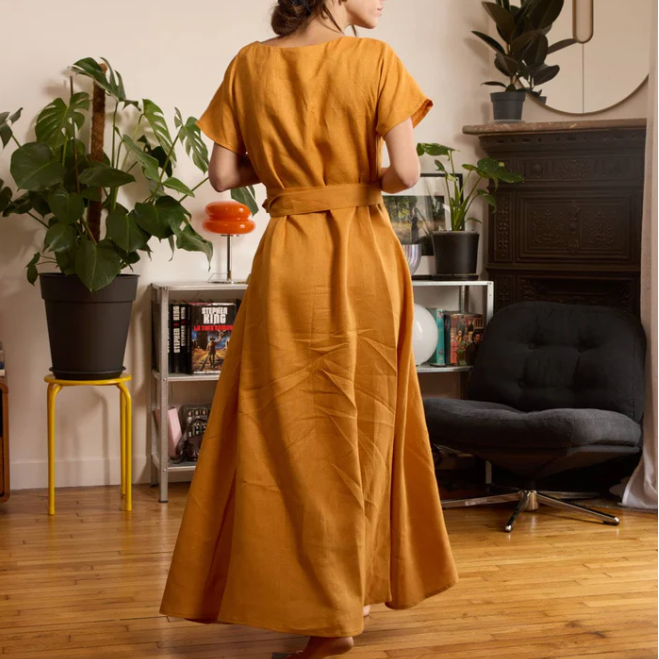 Robe - Lin Ocre - image 2