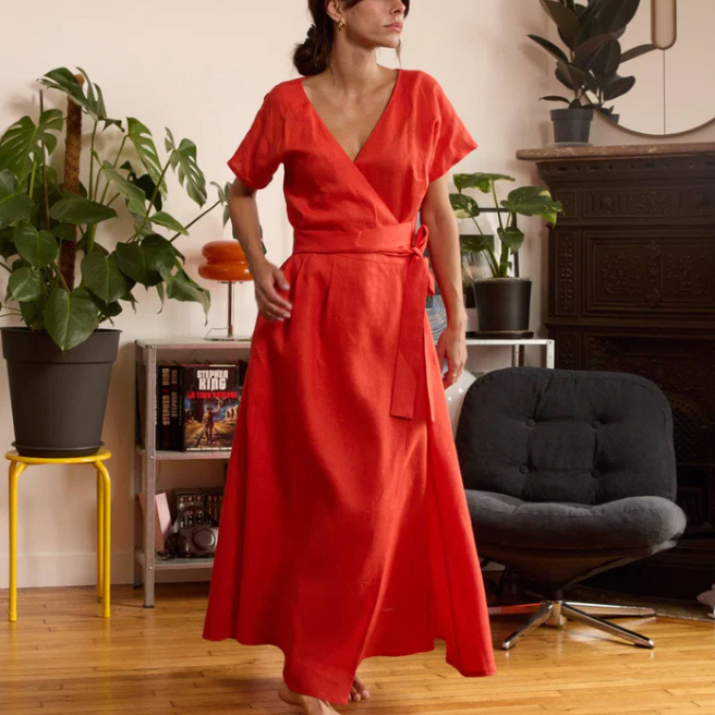 Robe - Lin Rouille - image 1