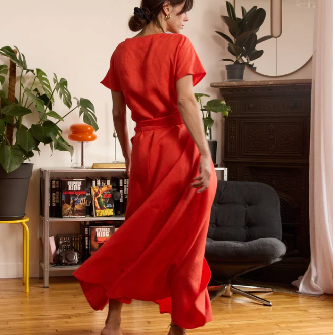 Robe - Lin Rouille - image 3