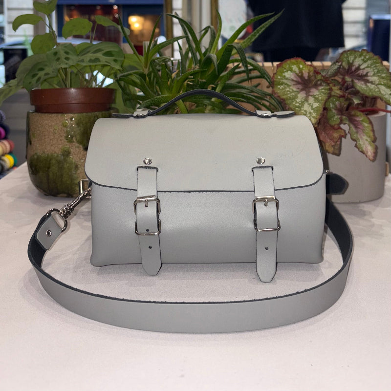 Sac Cuir - GRIS - image 1