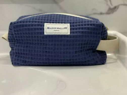 Trousse de toilette - NID D'ABEILLE Bleu indigo - image 3