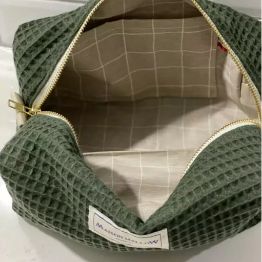 Trousse de toilette - NID D'ABEILLE Vert kaki - image 2