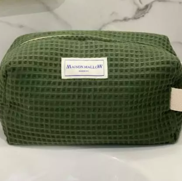Trousse de toilette - NID D'ABEILLE Vert kaki - image 1