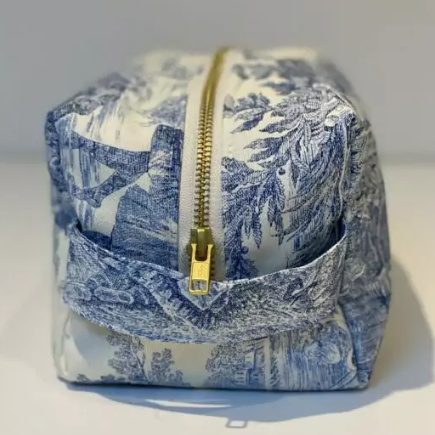 Trousse de toilette - TOILE DE JOUY bleue - image 2
