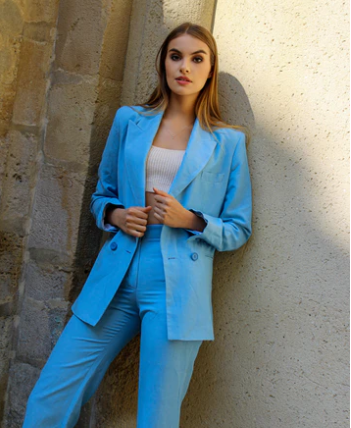 Veste - LOUISE LIN Bleu ciel - image 2