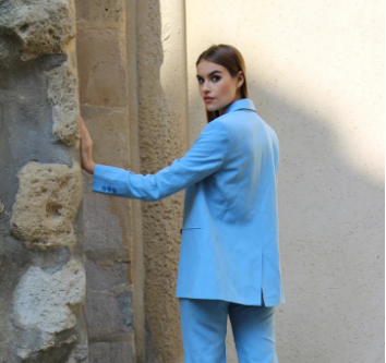 Veste - LOUISE LIN Bleu ciel - image 3